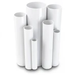 مواسير UPVC ضغط 4 بار قطر خارجي 125 مم سمك 2.5 مم لون أبيض