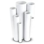 مواسير UPVC ضغط 6 بار قطر خارجي 125 مم سمك 3.7 مم لون أبيض