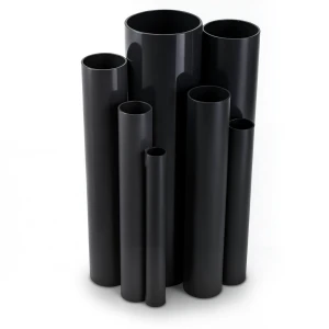 مواسير UPVC ضغط اسمي 6 بار قطر خارجي 125 مم سمك 3.7 مم لون أسود