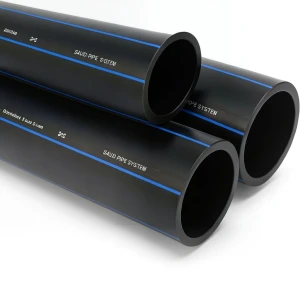 أنابيب HDPE السعودي PE 100 ضغط 6 بار قطر خارجي 90 مم سمك 3.5 مم لون اسود | مصنع أنظمة الانابيب السعودي (SPS)