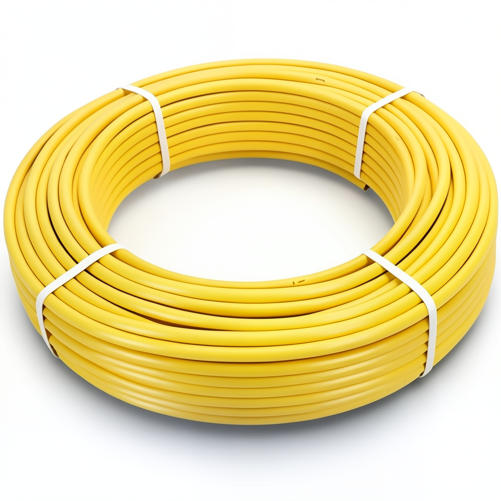 أنابيب HDPE الراجحي PE 100 ضغط 6 بار قطر خارجي 75 مم سمك 4.3 مم لون أصفر