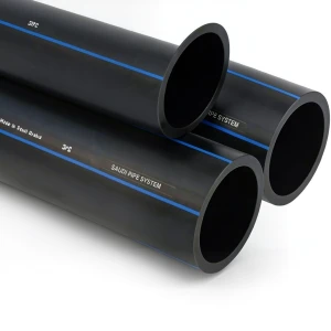 أنابيب HDPE SPS PE 100 ضغط 10 بار قطر خارجي 90 مم سمك 5.4 مم لون أسود | مصنع أنظمة الانابيب السعودي (SPS)