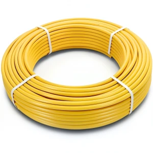 أنابيب HDPE PE 100 ضغط 6 بار قطر خارجي 90 مم سمك 5.2 مم لون أصفر