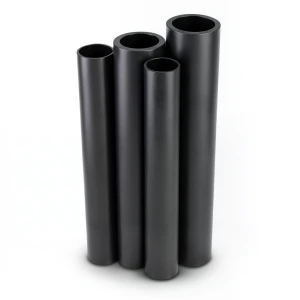 أنابيب HDPE PE 80 ضغط 4.8 بار قطر خارجي 140 مم سمك 8 مم لون أسود