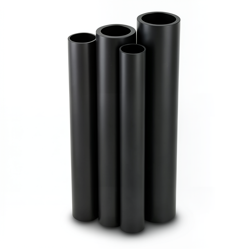 HDPE Pipes PE 80 Pressure 4.8 Bar Outside Diameter 160 mm Thickness 9.1 mm Black