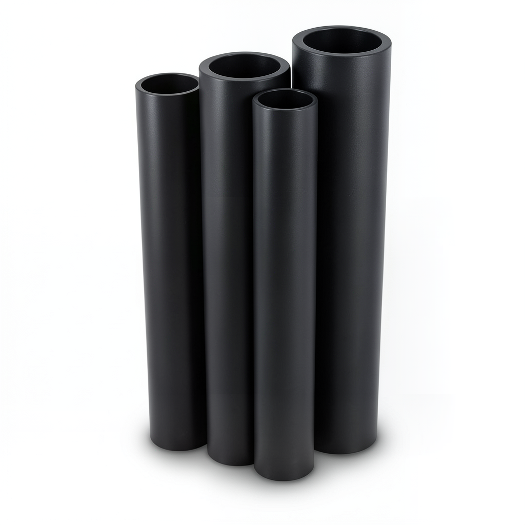 أنابيب HDPE الراجحي PE 80 ضغط 10 بار قطر 315 مم سمك 23.2 مم أسود