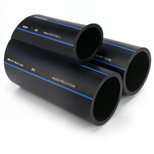 مواسير HDPE PE 100 ضغط 10 بار قطر خارجي 110 مم سمك 6.6 مم لون أسود | مصنع أنظمة الانابيب السعودي (SPS)
