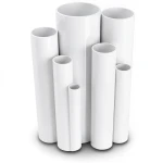 مواسير UPVC ضغط اسمي 10 بار قطر خارجي 125 مم سمك 6 مم أبيض
