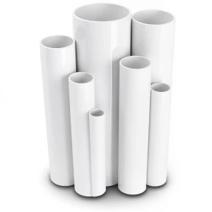 مواسير UPVC ضغط اسمي 10 بار قطر خارجي 125 مم سمك 6 مم أبيض