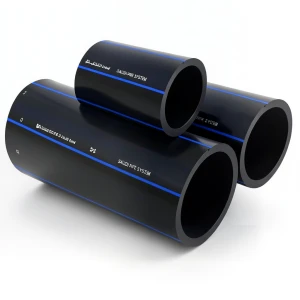 مواسير HDPE PE 100 ضغط 6 بار قطر خارجي 125 مم سمك 4.8 مم لون أسود | مصنع أنظمة الانابيب السعودي (SPS)