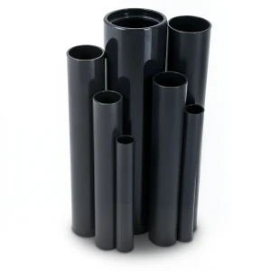 مواسير UPVC ضغط 10 بار قطر خارجي 125 مم سمك 6 مم لون اسود