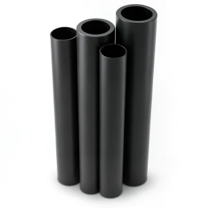 HDPE Pipes PE 80 Pressure 10 Bar Diameter 630 mm Thickness 46.3 mm Black