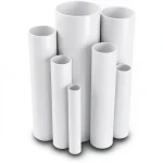 مواسير UPVC ضغط 16 بار قطر خارجي 125 مم سمك 9.3 مم لون أبيض