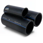 أنابيب HDPE السعودي PE 100 ضغط 10 بار قطر خارجي 125 مم سمك 7.4 مم لون أسود | مصنع أنظمة الانابيب السعودي (SPS)