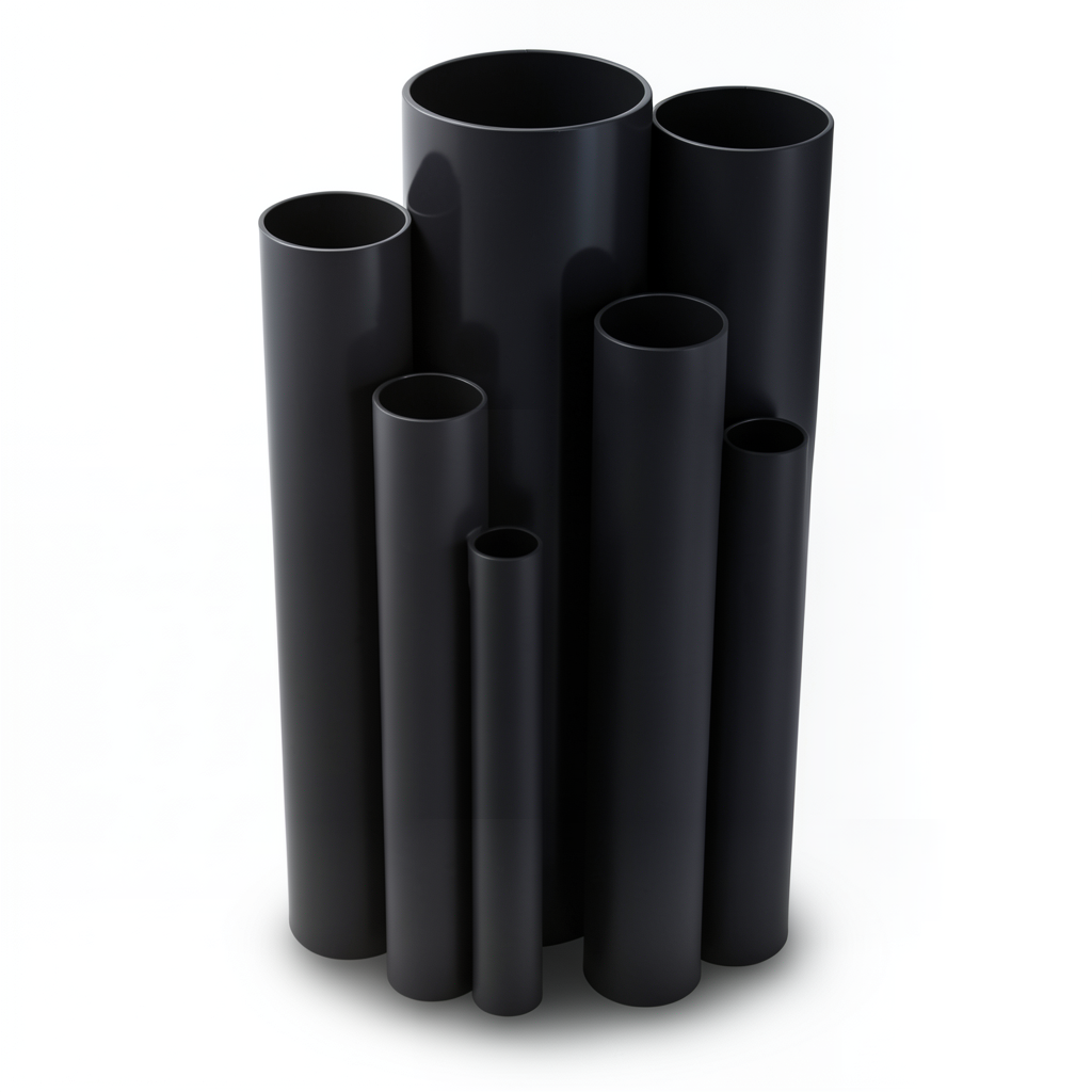 مواسير UPVC ضغط 16 بار قطر خارجي 125 مم سمك 9.3 مم لون اسود