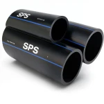 SPS HDPE Pipe PE 100 Pressure 6 Bar Outside Diameter 140 mm Thickness 5.4 mm Black Color | Saudi Pipes Systems (SPS)