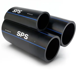 مواسير HDPE PE 100 ضغط 6 بار قطر خارجي 140 مم سمك 5.4 مم لون أسود | مصنع أنظمة الانابيب السعودي (SPS)