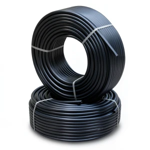 أنابيب HDPE PE 80 ضغط 4.8 بار قطر خارجي 125 مم سمك 7.1 مم لون أسود