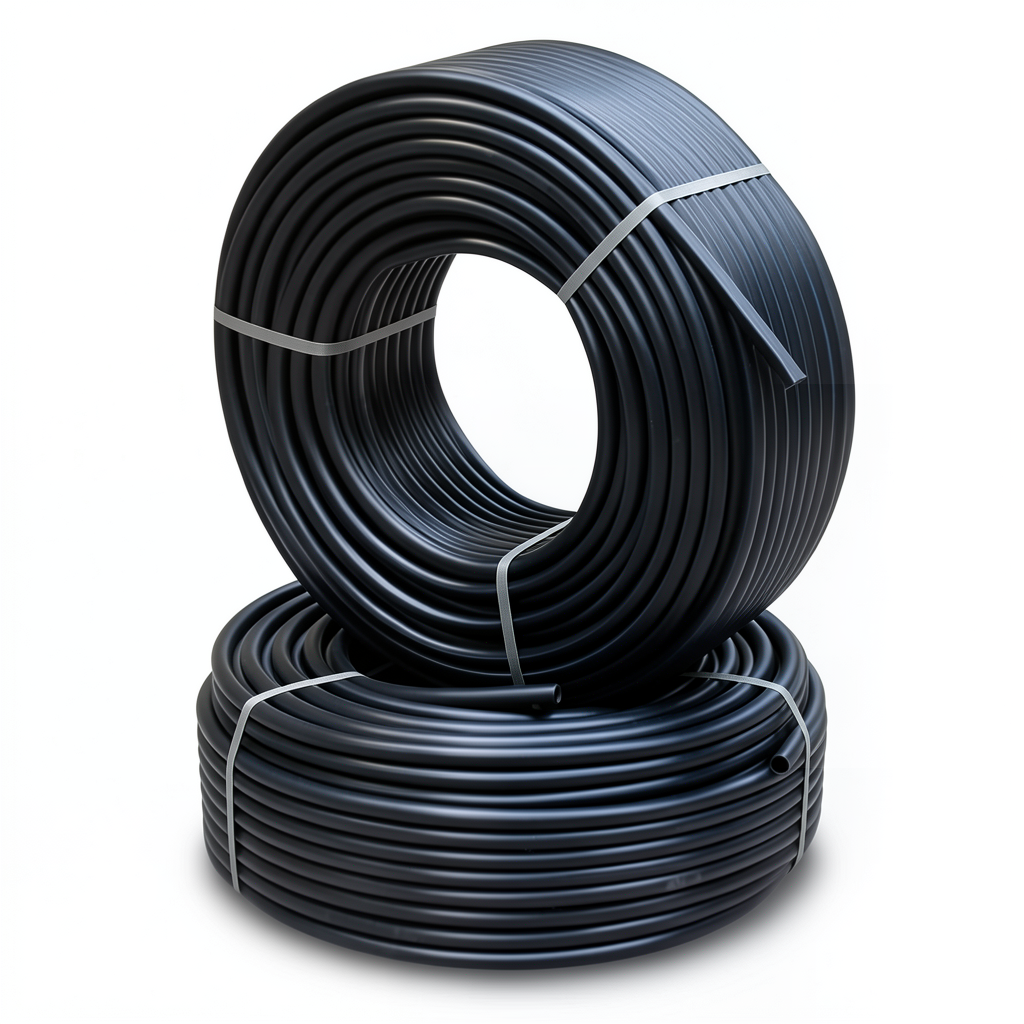أنابيب HDPE PE 80 ضغط 4.8 بار قطر خارجي 125 مم سمك 7.1 مم لون أسود