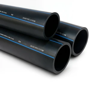 SPS HDPE Pipes PE 100 Pressure 10 Bar Outside Diameter 90 mm Thickness 5.4 mm Black | Saudi Pipes Systems (SPS)