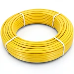 أنابيب HDPE PE 80 ضغط 4.8 بار قطر خارجي 16 مم سمك 2.3 مم لون أصفر