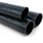 أنابيب HDPE السعودي PE 100 ضغط 16 بار قطر خارجي 90 مم سمك 8.2 مم لون اسود | مصنع أنظمة الانابيب السعودي (SPS)