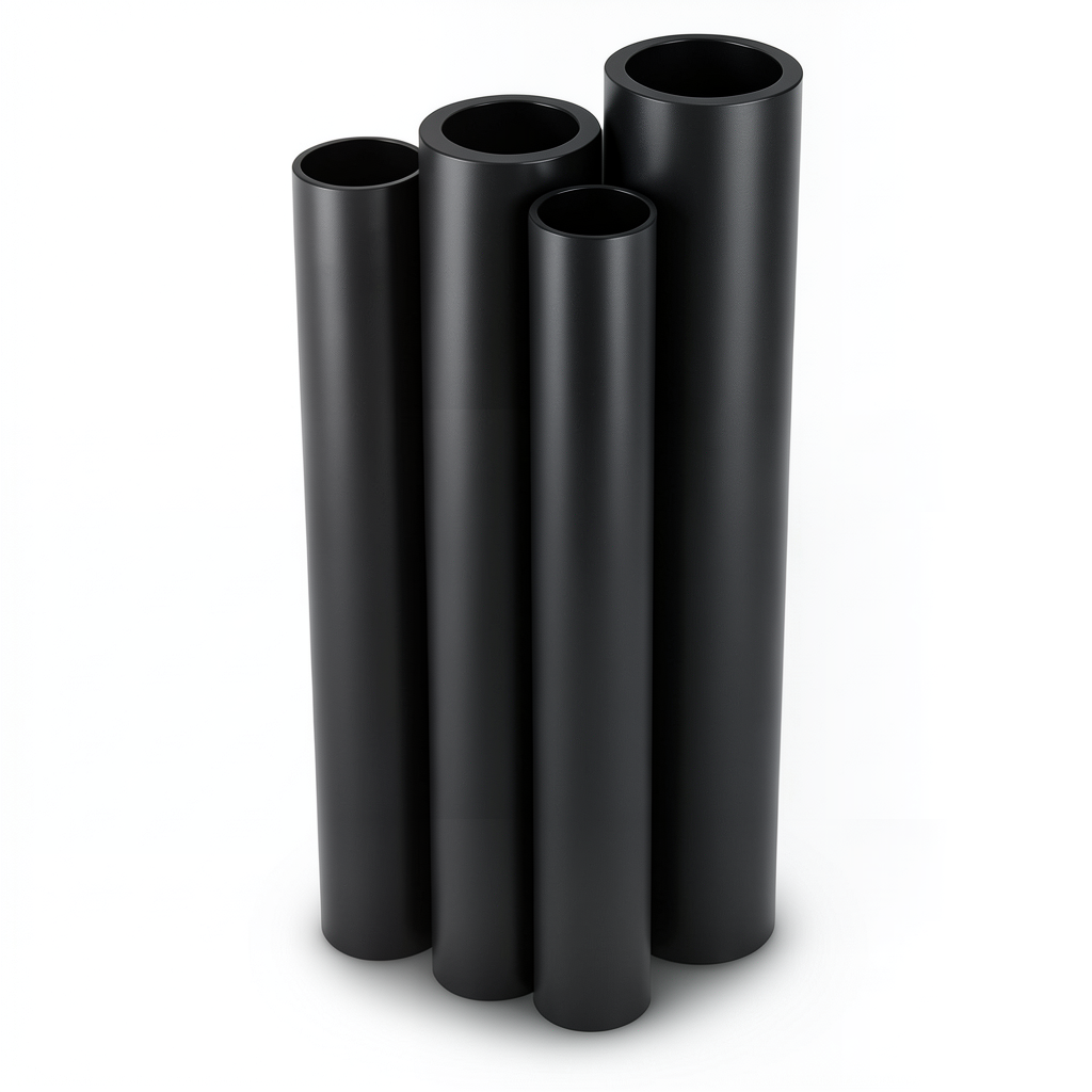 Al-Rajhi HDPE Pipes PE 80 Pressure 10 Bar Diameter 450 mm Thickness 33.1 mm Black