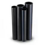 أنابيب HDPE PE 80 ضغط 10 بار قطر خارجي 560 مم سمك 41.2 مم لون أسود