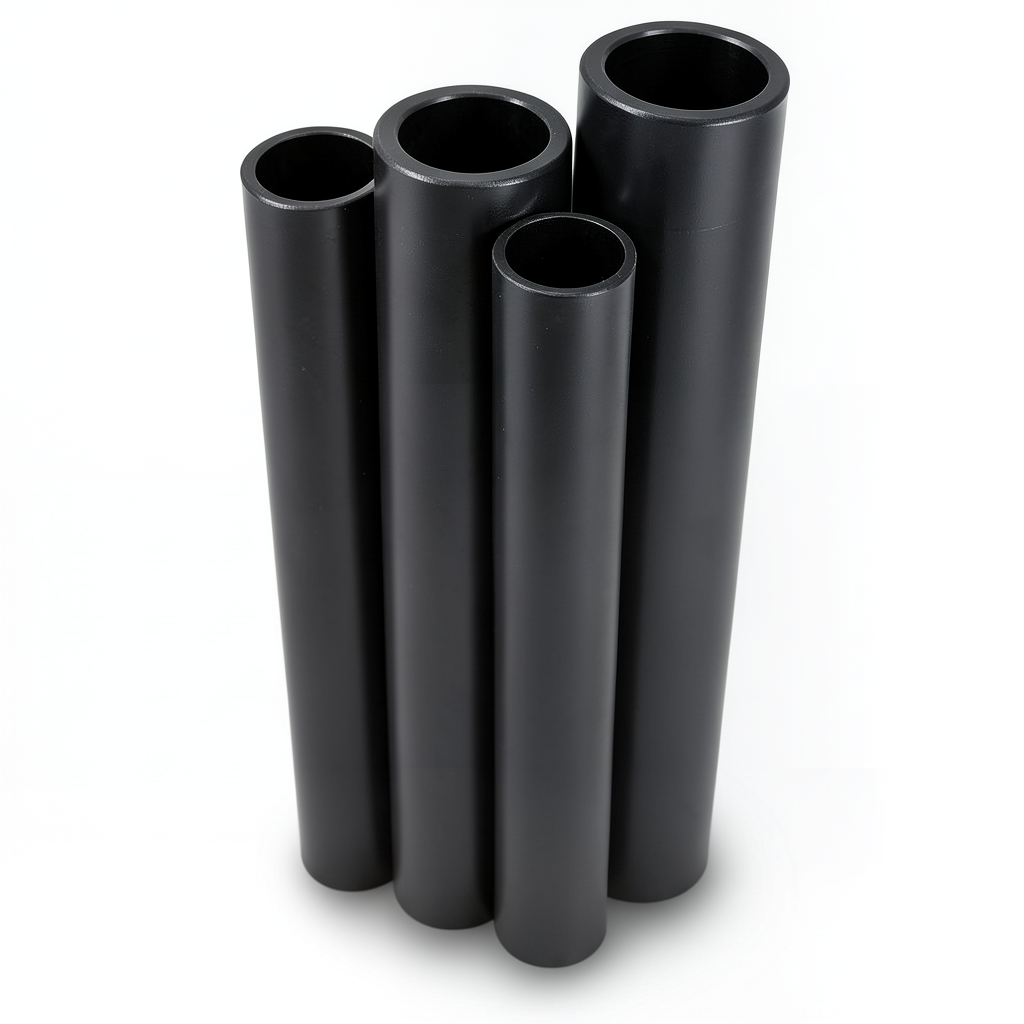 HDPE Pipes PE 80 Pressure 10 Bar Diameter 630 mm Thickness 46.3 mm Black