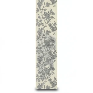 Patterned Wall Paper 10m×0.70m Beige with Gray Color, Model 12066