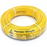 أنابيب HDPE  نيبروبلاست PE 100 ضغط 10 بار قطر خارجي 25 مم سمك 1.8 مم لون أصفر 