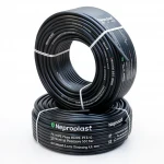 أنابيب HDPE نيبروبلاست PE 100 ضغط 16 بار قطر خارجي 50 مم سمك 4.6 مم لون اسود
