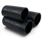 مواسير HDPE PE 100 ضغط 6 بار قطر خارجي 125 مم سمك 4.8 مم لون أسود | مصنع أنظمة الانابيب السعودي (SPS)