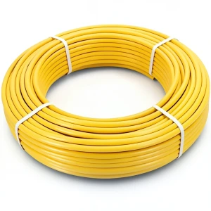 أنابيب HDPE PE 80 ضغط 4.8 بار قطر 32 مم سمك 2.3 مم لون أصفر