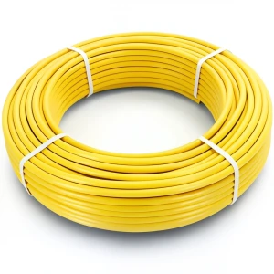 أنابيب HDPE PE 80 ضغط 4.8 بار قطر 50 مم سمك 2.9 مم أصفر