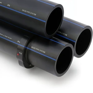 أنابيب HDPE السعودي PE 100 ضغط 10 بار قطر خارجي 125 مم سمك 7.4 مم لون أسود | مصنع أنظمة الانابيب السعودي (SPS)