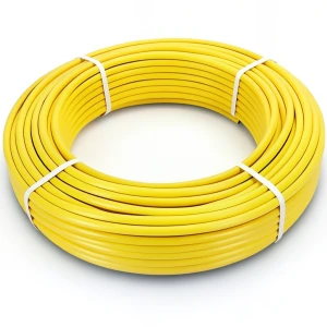 أنابيب HDPE PE 80 ضغط 4.8 بار قطر 63 مم سمك 3.6 مم لون أصفر