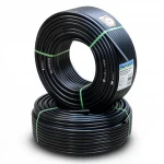 أنابيب HDPE نيبروبلاست PE 100 ضغط 16 بار قطر خارجي 50 مم سمك 4.6 مم لون اسود