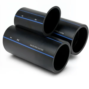 مواسير HDPE السعودي PE 100 ضغط 10 بار قطر خارجي 140 مم سمك 8.3 مم لون اسود | مصنع أنظمة الانابيب السعودي (SPS)