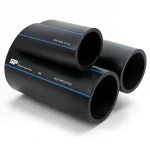 مواسير HDPE PE 100 ضغط 6 بار قطر خارجي 125 مم سمك 4.8 مم لون أسود | مصنع أنظمة الانابيب السعودي (SPS)