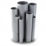 UPVC Pipes Modern Technology Nominal Pressure 13.8  Bar Size 1 ½ inch Thickness 2.29  mm Gray Colour