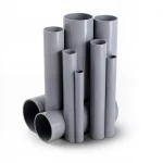 UPVC Pipes Modern Technology Nominal Pressure 8.6 Bar Size 2 inch Thickness 1.85 mm Gray Colour