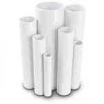 مواسير UPVC ضغط 2.5 بار قطر خارجي 140 مم سمك 1.8 مم لون أبيض