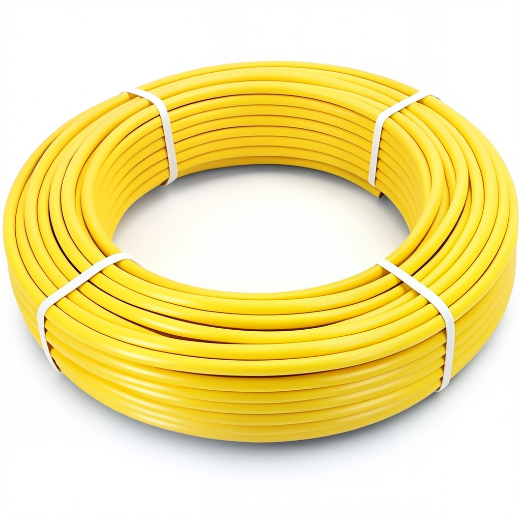 أنابيب HDPE PE 80 ضغط 4.8 بار قطر خارجي 40 مم سمك 2.3 مم لون أصفر