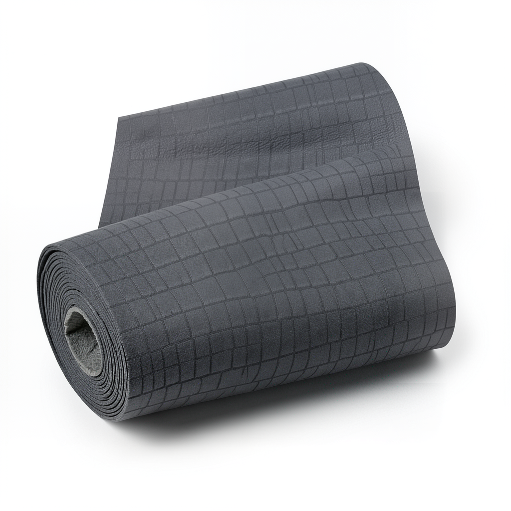 Italian Wall Covering Patterned Design Dark Grey, Roll Length 10m
