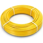 أنابيب HDPE PE 80 ضغط 4.8 بار قطر 63 مم سمك 3.6 مم لون أصفر