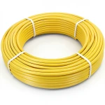 أنابيب HDPE PE 80 ضغط 4.8 بار قطر 75 مم سمك 4.3 مم لون أصفر