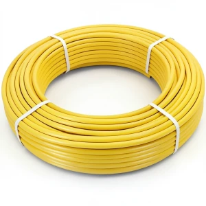 أنابيب HDPE PE 80 ضغط 4.8 بار قطر 75 مم سمك 4.3 مم لون أصفر