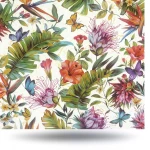 Floral Wall Decoration Length 10m, Multicolor, Model Z80012