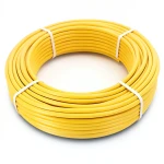 أنابيب HDPE PE 80 ضغط 4.8 بار قطر 110 مم سمك 6.3 مم لون أصفر